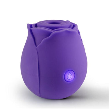 Close-up of You Love Me Pick Me Rose Suction Vibrator Purple - a high-end rose toy featuring suction technology.